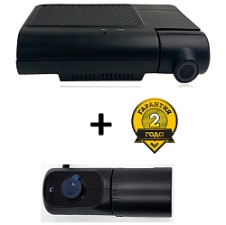 Видеорегистратор для такси 2 + 2 - канальный (GPS + 4G + Wi-Fi) с картой памяти 256Гб